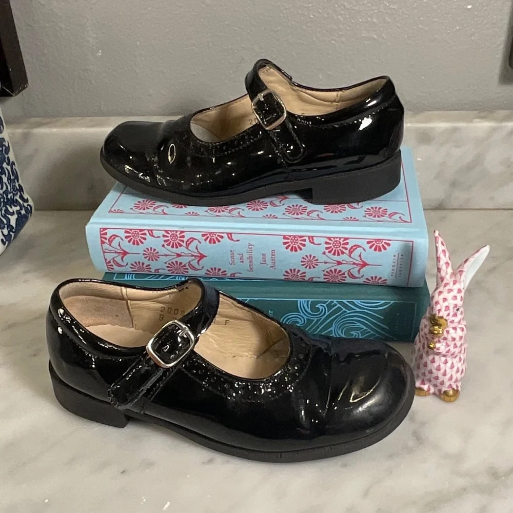 Start Rite Black Patent Mary Jane Shoes Size 1.5 Youth